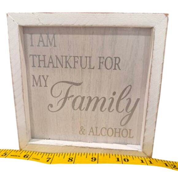 Funny Holiday Signs – Alcohol Humor Christmas Décor Hanging Tag Rustic Farmhouse - Picture 2 of 5